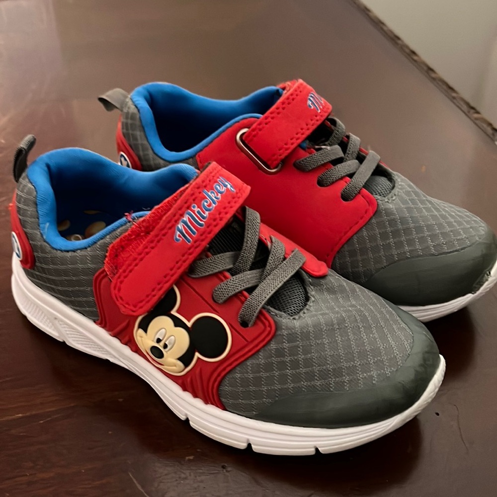 Mickey Shoes Boys Toddler Size 12 - Disney Brand -Mickey Shoes